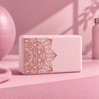 Brique de Yoga - Mandala Rose Poudré