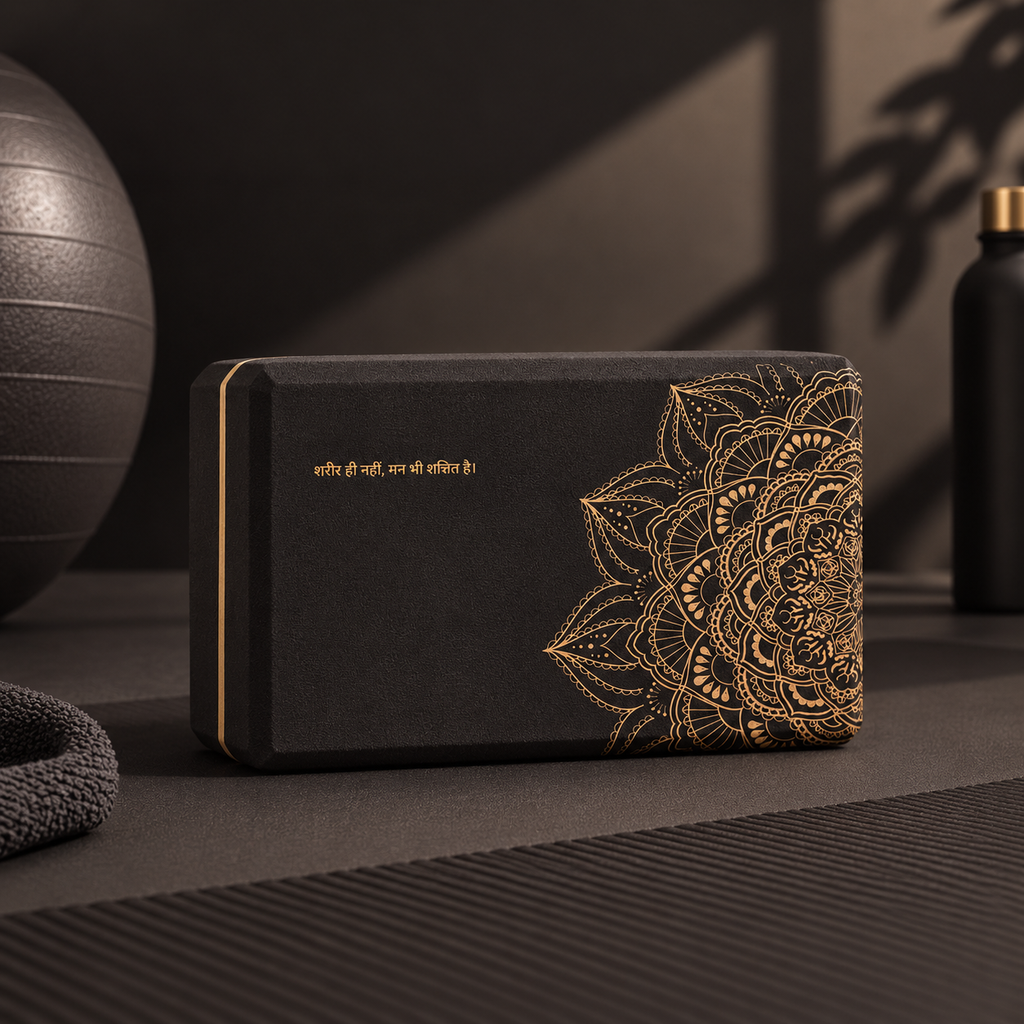 Brique de Yoga - Mandala Noire