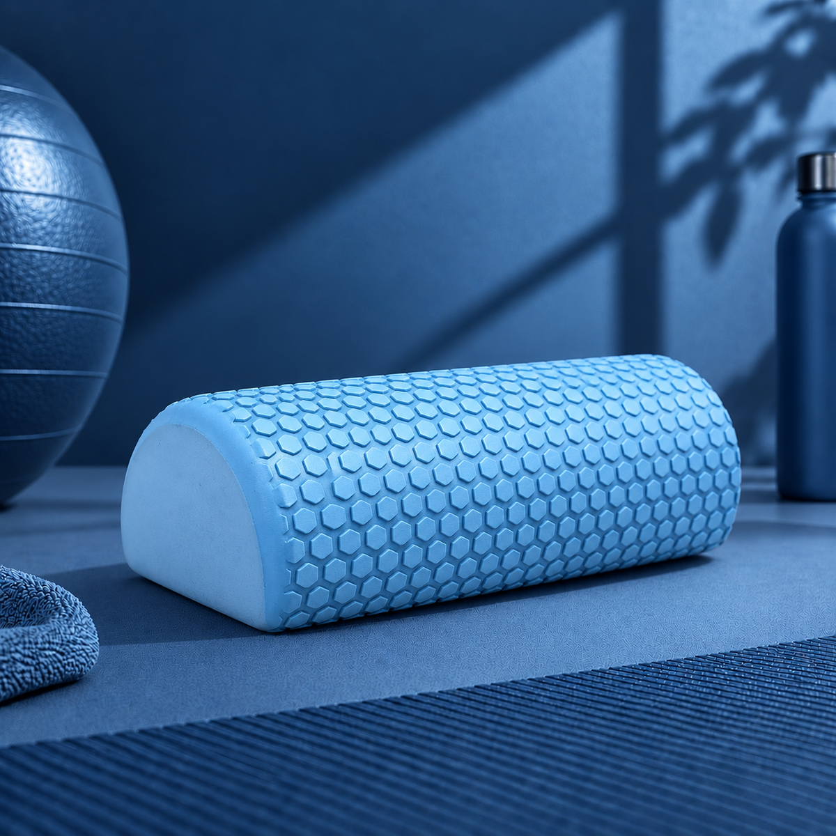 Demi-Rouleau de Pilates - Bleu