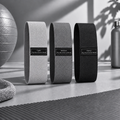 Set de Bandes de Résistance Pilates - Gris & Noir