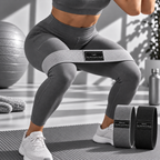 Set de Bandes de Résistance Pilates - Gris & Noir
