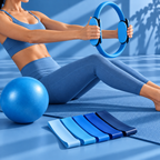 Kit Pilates 7 pièces - Bleu