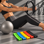 Kit Pilates 7 pièces - Noir & Gris
