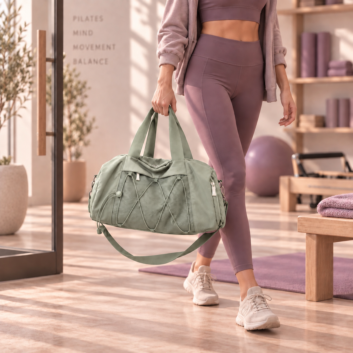 Sac de Sport Pilates - Leslie Vert